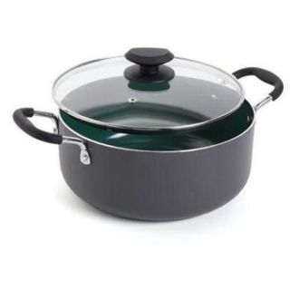 Gibson Home Cookware   1.25 Gal Dutch Oven, Lid   Ceramic, Glass Lid (92138 02)