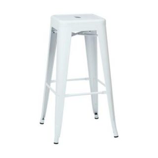 Office Star Patterson 30 in. Steel Backless Bar Stool in White (2 Pack) PTR3030A2 11