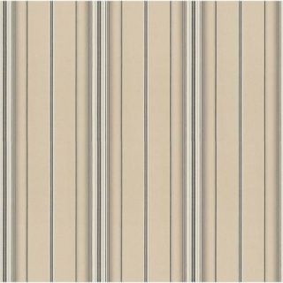 The Wallpaper Company 8 in. x 10 in. Grey and Beige Twill Stripe Wallpaper Sample WC1283427S
