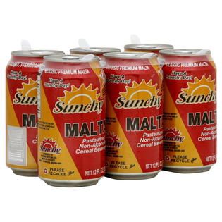 Sunchy Malta, 6   12 fl oz (355 ml) cans   Food & Grocery   Beverages