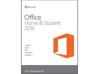 Microsoft Office Home and Student 2016 Product Key Card   1 PC