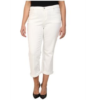 DKNY Jeans Plus Size Soho Skinny Rolled Crop in White White