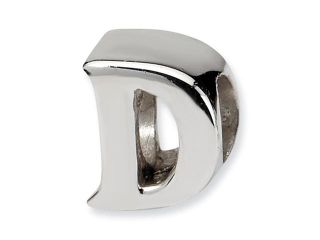 Sterling Silver Reflections Letter D Bead