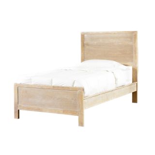 Powell Cassidy Washed Teak Twin size Panel Bed   Shopping