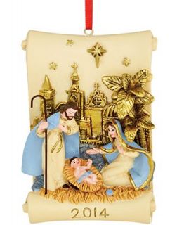 Holiday Lane 2014 Nativity Scroll Ornament   Holiday Lane