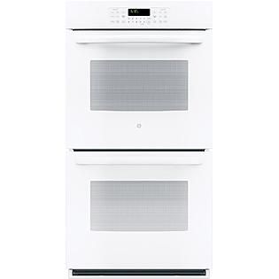 GE  27 Electric Double Wall Oven   White