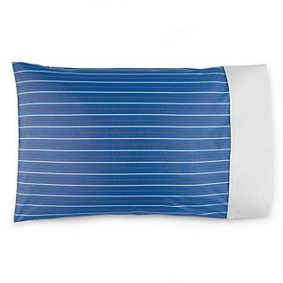 Ralph Lauren Blue Shirting Stripe Pillowcase, Standard