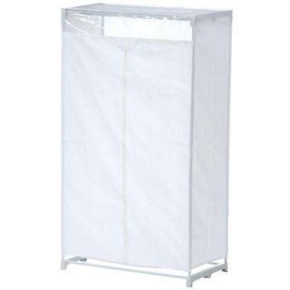 Honey Can Do 63 in. H x 36 in. W x 20 in. D Portable Closet in White WRD 01271