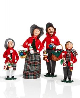 Byers Choice Family with Glass Ornaments 2015 Collectible Figurines