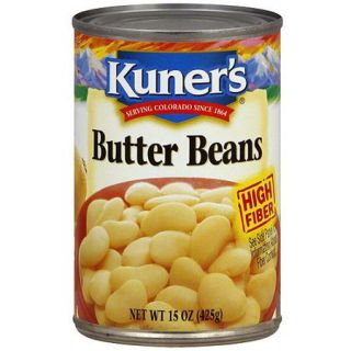 Kuner's Butter Beans, 15 oz (Pack of 12)