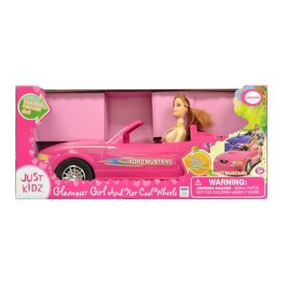 Just Kidz  Glamour Girl and Her Cool Wheels   Pink Mustang