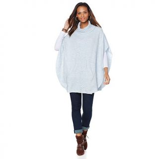 Jamie Gries Collection Turtleneck Sweater Poncho   7831051