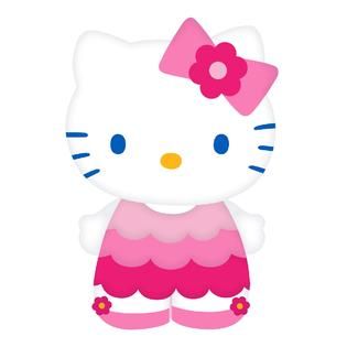 Hello Kitty  12 x 17 Pink Character Pillow