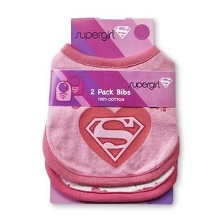 DC Comics Supergirl Infant Girls 2 Pack Bibs   Baby   Baby Feeding