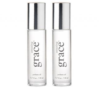 philosophy amazing grace perfume oil duo —