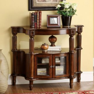 Furniture of America Georgia Classic Antique Walnut Entryway Table