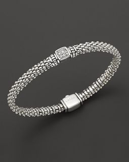 LAGOS Sterling Silver Square Diamond Bracelet