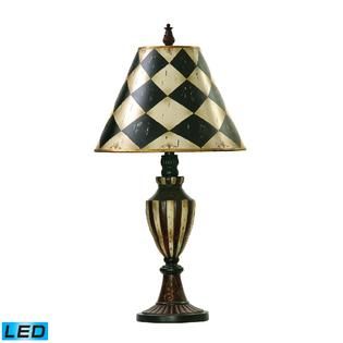 Dimond Harlequin and Stripe Urn Table Lamp  LED   Home   Home Decor
