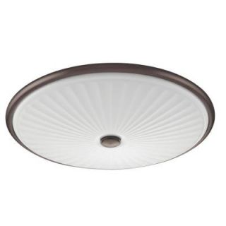 Lithonia Lighting Liana 17 in. Bronze LED Cut Glass Flushmount with Patterned Acrylic Diffuser FMDCGL 16 20840 BZ M4