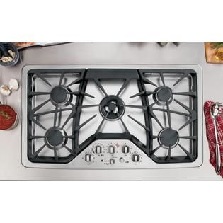 Whirlpool 36 Gas On Stainless Cooktop