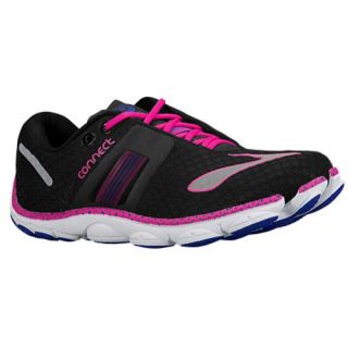 Brooks PureConnect 4   Womens   Running   Shoes   Black/Dazzling Blue/Pink Glow