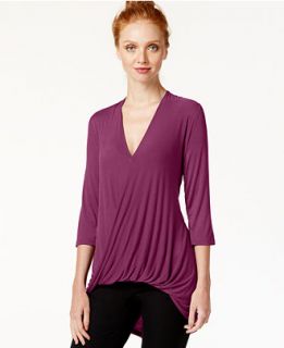 All @ Once High Low Surplice Top   Tops   Women