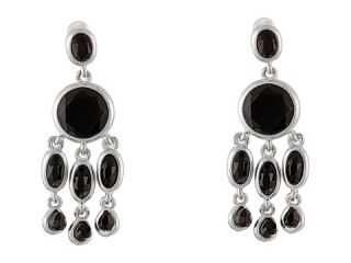Karen Kane Baja Chandelier Earrings Black/Silver