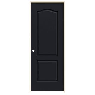 ReliaBilt Midnight Prehung Solid Core 2 Panel Arch Top Interior Door (Common: 30 in x 80 in; Actual: 31.562 in x 81.688 in)