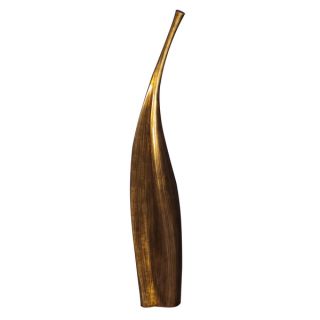 Striped Gold Lacquered Contemporary Vase   16334144  