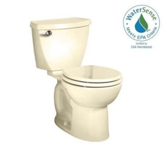 American Standard Cadet 3 FloWise 2 piece 1.28 GPF Right Height High Efficiency Round Toilet in Bone 3377.128ST.021