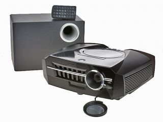 CineGo D 1000 DLP Projector System with Built in DVD Player, speakers