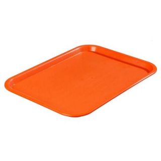 Carlisle 12 in. x 16 in. Polypropylene Serving/Food Court Tray in Orange (Case of 24) CT121624