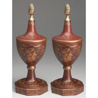 AA Importing Asian Decorative Urn (Set of 2)