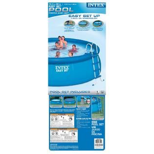 Intex  15 ft. x 48 in. Easy Set® Pool Package
