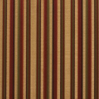 B0230b Burgundy Gold Green Shiny Striped Silk Look Upholstery Fabric
