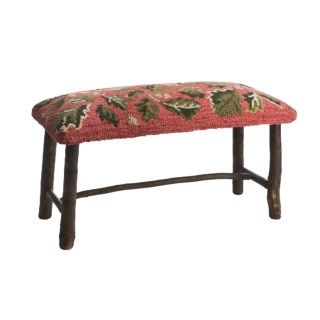 Chandler 4 Corners Hickory and Wool Twig Bench 4578A 49