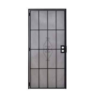 Gatehouse Black Steel Security Door (Common: 36 in x 80 in; Actual: 38.5 in x 81 in)