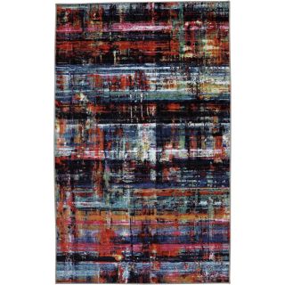 Mohawk Home Windthread Rectangular Black Geometric Tufted Area Rug (Common: 8 ft x 10 ft; Actual: 8 ft x 10 ft)