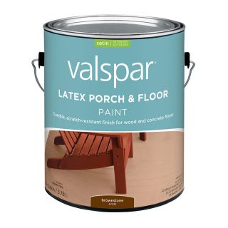 Valspar Brownstone Satin Latex Interior/Exterior Paint (Actual Net Contents: 128 fl oz)