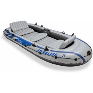 Intex Excursion 5 Inflatable Rafting/Fishing Dinghy Boat Set  68325EP