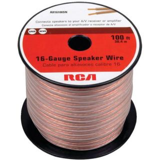 RCA 16 Gauge Speaker Wire, 100'