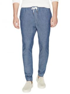 Cotton Chambray Joggers by Barney Cools