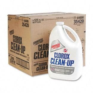 Clorox Clean Up Cleaner with Bleach, 128oz Bottle, 4/ct   Office