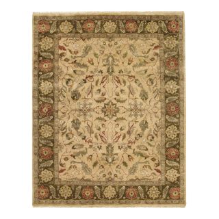 Orissa Gold Rectangular Indoor Hand Knotted Oriental Area Rug (Common: 9 x 12; Actual: 108 in W x 144 in L)