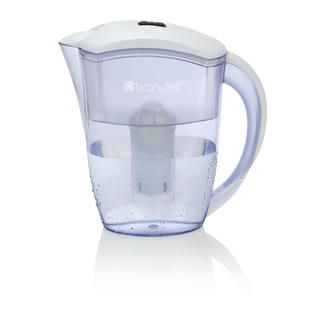 Brondell H2O+ Water Filtration Pitcher 6 Cup in White   Appliances