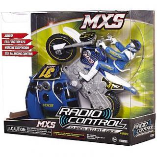 MXS RADIO CONTROL™ Super Stunt Bike   Blue 49 MHz or Red 27MHz