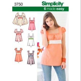 SIMPLICITY MISSES TUNIC AND TOP 8,10,12,14,16