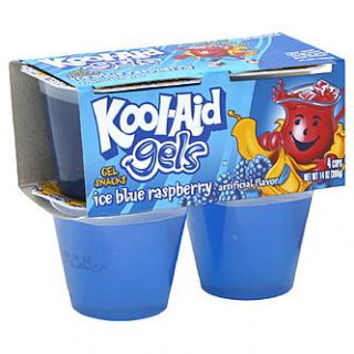 Kool Aid Gels Gel Snacks, Ice Blue Raspberry, 4 cups [14 oz (396 g)]