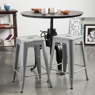 Tabouret 24 inch Perforated Steel Counter Stools (Set of 2)   15069555