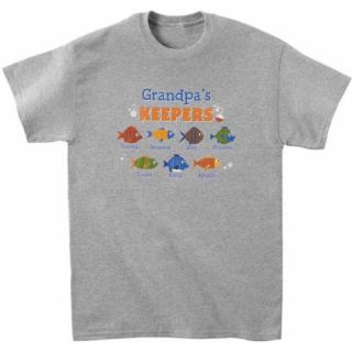 Personalized His Little Keepers Adult T Shirt